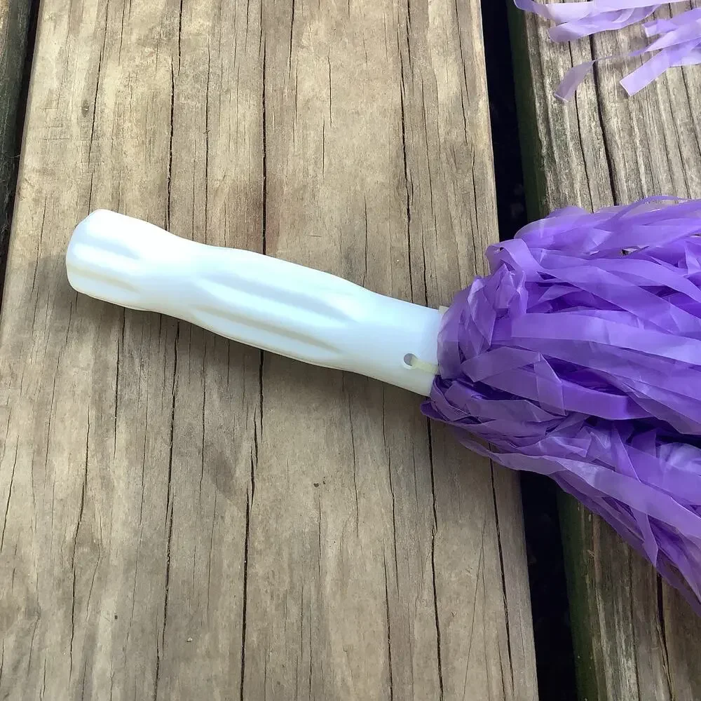 Cheerleading Pom Poms Pair Solid Purple 10